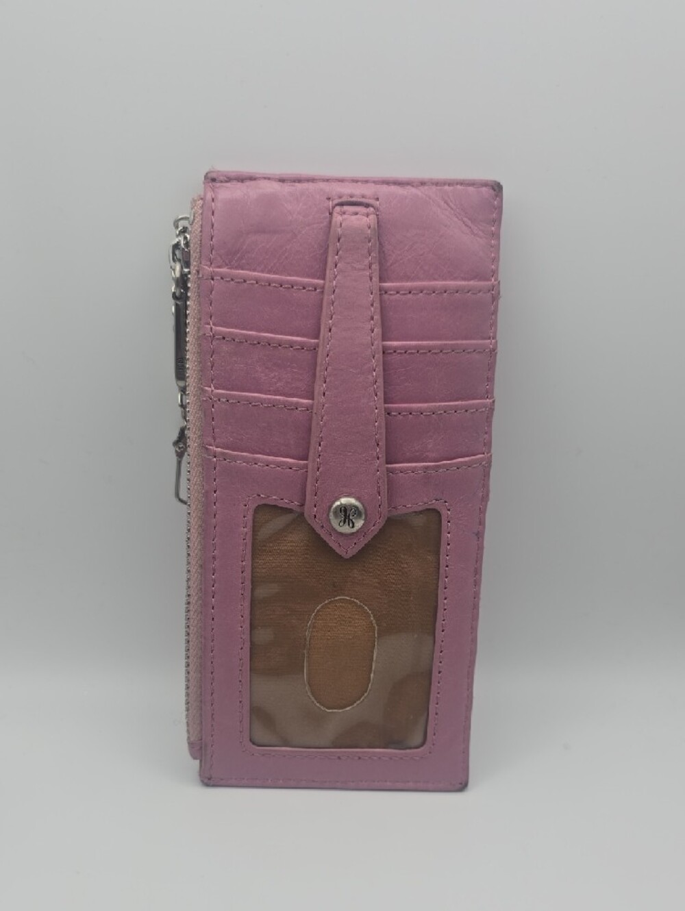 Hobo Pink & Silver Hardware Double ID/Cardholder W/ Coin Compartment (GOOD)💗 - Picture 2 of 10